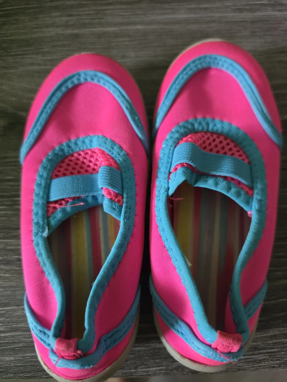Athletic Works Pink and Teal Kids Water Shoes